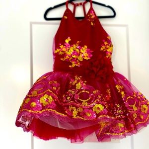 Princess dress for ballet, ballroom dancing, gymnastics or formal occasion